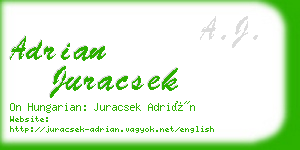 adrian juracsek business card